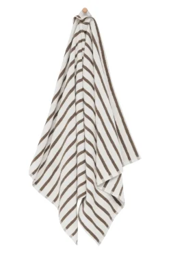 Everyday Stripe Håndklæde, Beige, 70x140 cm