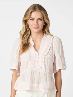Evienne S Voile Top, Light Pink, 36