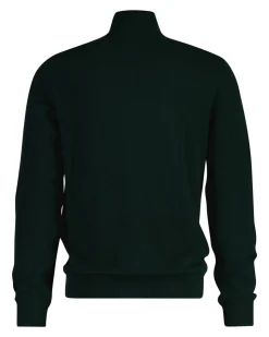 Extrafine Lambswool Zip Cardigan, Tartan Green, 3XL