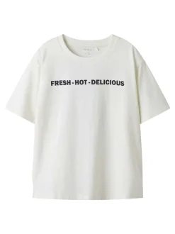 Fabian T-shirt, Cloud Dancer, 146-152 cm