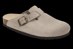 Fae Suede Clogs, Dark Beige, 39