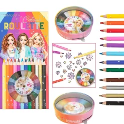 Farveroulette + 12 Farveblyanter