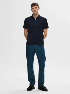 Fave Zip Polo, Sky Captain, XL