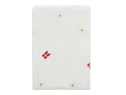 Fødselsdagsdug, Hvid/Rød, 140x320 cm