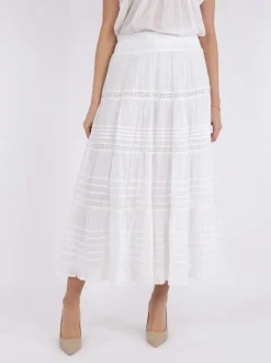 Felicia S Voile Nederdel, White, 36