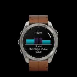 Fenix 8 010-02905-40 Smartwatch, Black/Chestnut, 51 mm