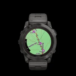 Fenix 7X Pro 010-02778-30 Sapphire Solar Edition Smartwatch, Carbon Gray, 51 mm