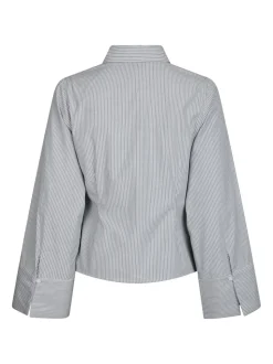 Fenli Striped Skjorte, Grey, 38