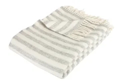 Fenris Uldplaid, Lys Grå, 130x200 cm