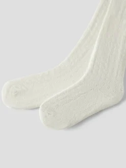 Filso Pointelle Strømpebukser, Turtledove, 110-116 cm