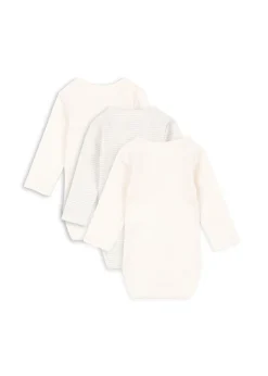 Fio Stripe 3-pak Body, Blue Mix, 74 cm