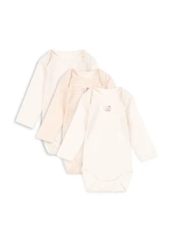 Fio Stripe 3-pak Body, Blush Mix, 86 cm