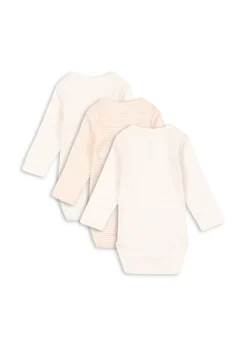 Fio Stripe 3-pak Body, Blush Mix, 86 cm