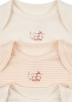 Fio Stripe 3-pak Body, Blush Mix, 86 cm