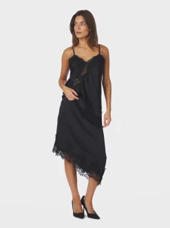 Fiora Lace Nederdel, Black, 40