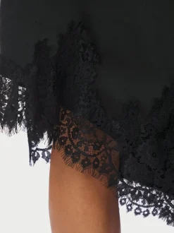 Fiora Lace Nederdel, Black, 40