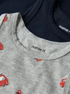 Firetruck 2-pak Undertrøje, Grey Melange, 92 cm