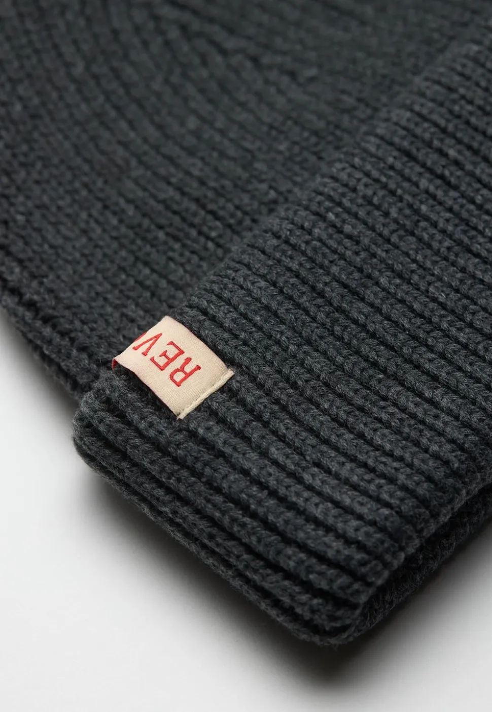 Fisherman Beanie, Darkgrey-Melange