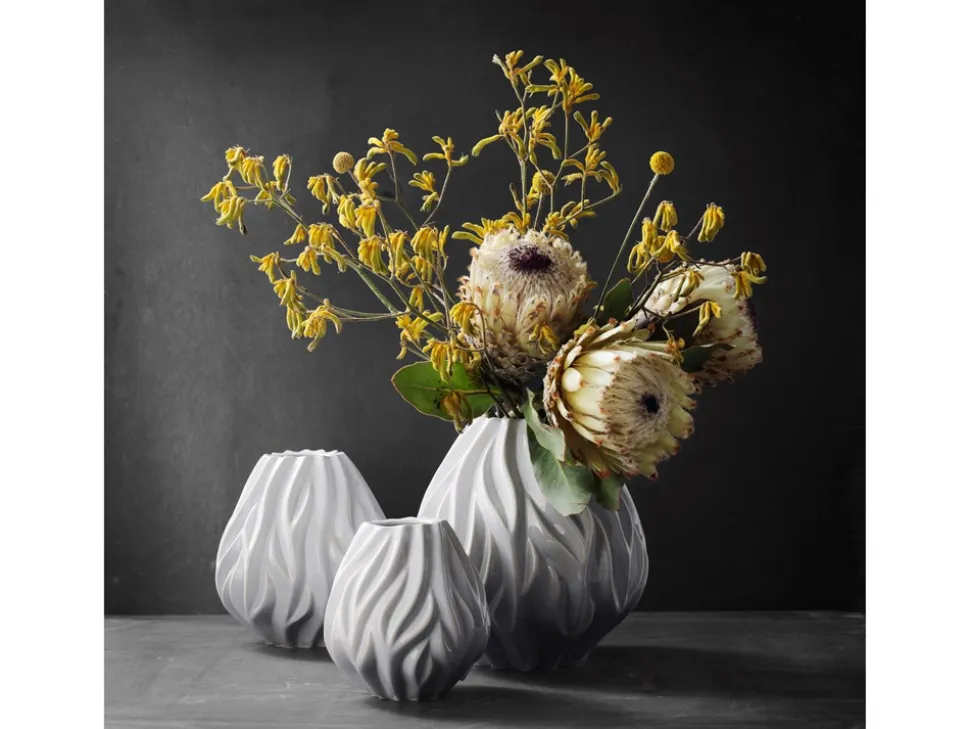 Flame Vase, Hvid, 15 cm