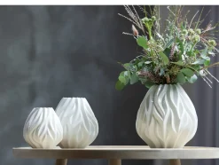 Flame Vase, Hvid, 23 cm