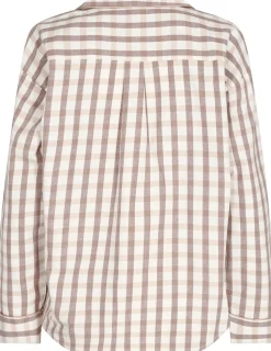 Flannel Pyjamasskjorte, Brun, XL