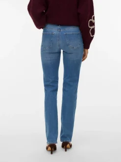 Flash Straight Jeans, Medium Blue Denim, M/L32