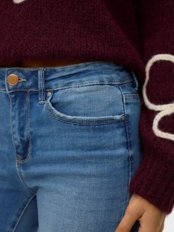 Flash Straight Jeans, Medium Blue Denim, M/L32