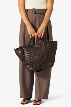 Flora Shopper, Dark Brown