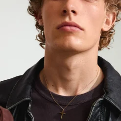 Flynn Halskæde, Gold Plated, 40+12 cm