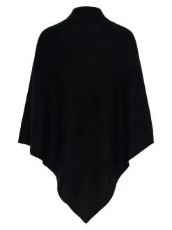 Fortuna Højhalset Poncho, Black, One size
