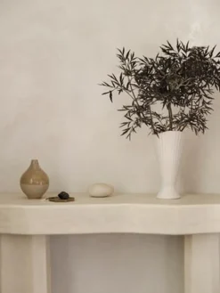 Fountain Vase, Råhvid