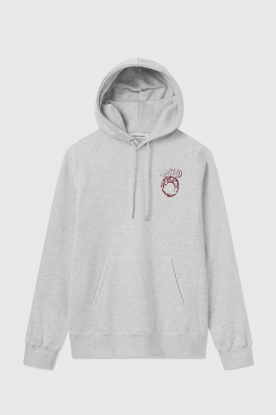 Fred Eye Graphic Hættetrøje, Snow Marl, XL