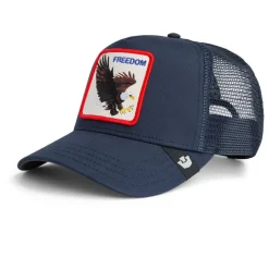 Freedom Eagle Trucker Cap, Navy, One Size
