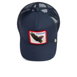 Freedom Eagle Trucker Cap, Navy, One Size