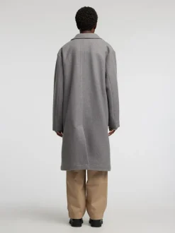 Frey Wool Frakke, Grey Melange, L