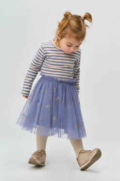 Fro Rib Bluse, Tempest Striped, 104 cm