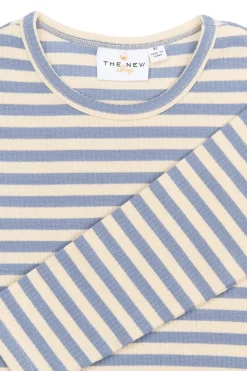 Fro Rib Bluse, Tempest Striped, 104 cm