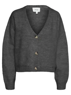 Gemma Cardigan, Dark Grey Melange, XL