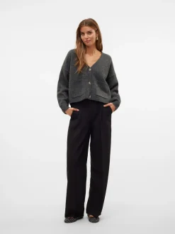 Gemma Cardigan, Dark Grey Melange, XL