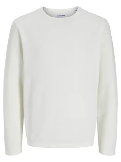 George Crew Neck Striktrøje, Cloud Dancer, S