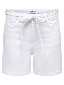 Gianna Shorts, White Denim, XL