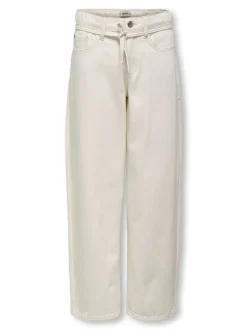 Gianna Straight Jeans, Ecru, 158 cm