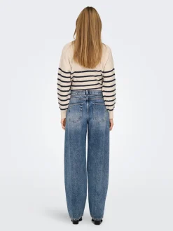 Gianna Straight Jeans, Light Blue Denim, W27/L32