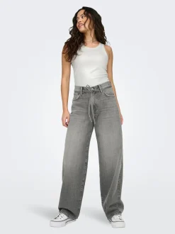 Gianna Straight Jeans, Medium Grey Denim, W31/L32