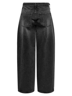 Gianna Straight Jeans, Washed Black, W29/L34