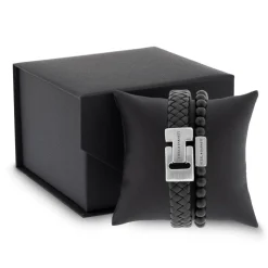 Gift Set Duo Armbånd, Black, L