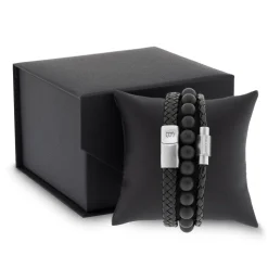 Gift Set Triple Armbånd, Black, M