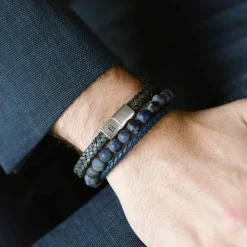 Gift Set Triple Armbånd, Marine, L