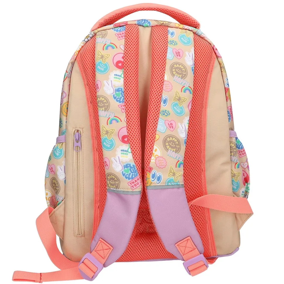 Girl Power Skoletaske, Lilla/Koral