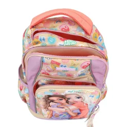 Girl Power Skoletaske, Lilla/Koral